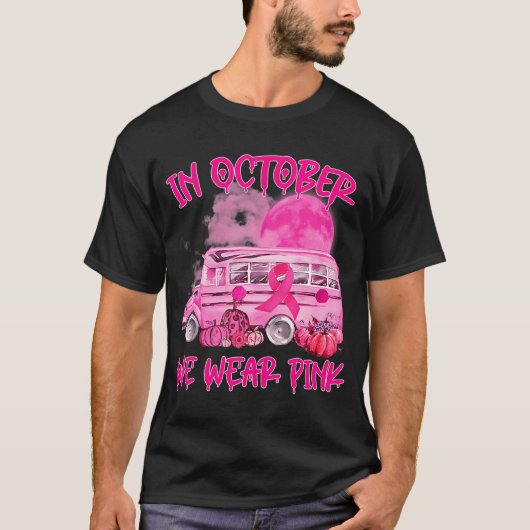 V2DJ School Bus Driver Leopard Borstkanker T-shirt (Voorkant)