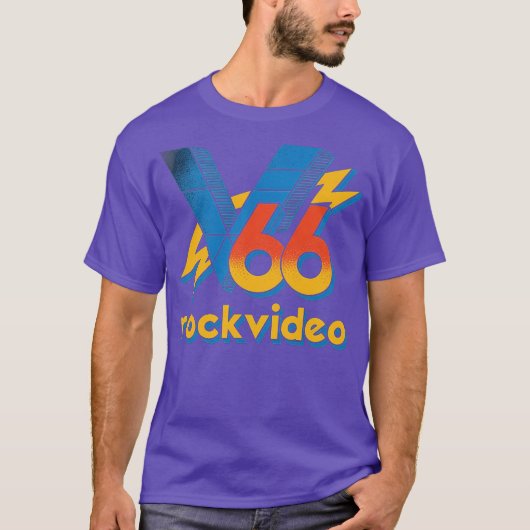 V66 Retro Boston Rock Video T-shirt (Voorkant)