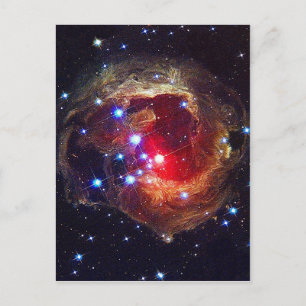V838 Monocerotis ster NASA Briefkaart