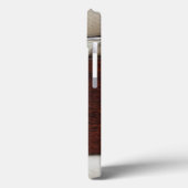 V8 Chrome Embleem leder en hout Case-Mate iPhone Case (Achterkant / Links)