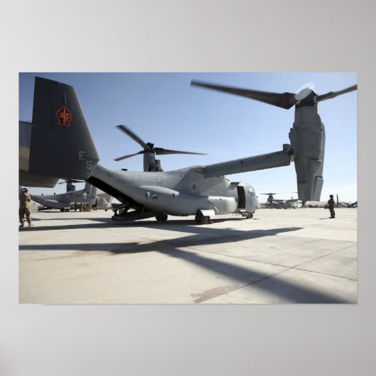 V-22 Osprey tiltrotor vliegtuig 2 Poster (Voorkant)