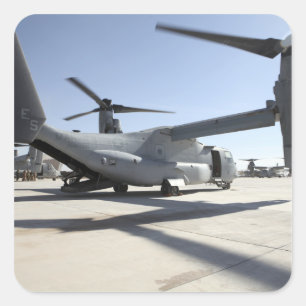 V-22 Osprey tiltrotor vliegtuig 2 Vierkante Sticker