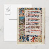 V.25-3 Fol.12v De maand december Briefkaart (Voorkant / Achterkant)