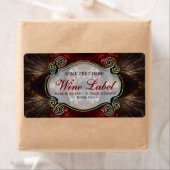 v.4 Fractures médiévales Étiquettes de vin noir et (En situation)