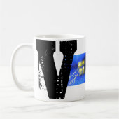 V Aangepaste Mok Monogram (Links)