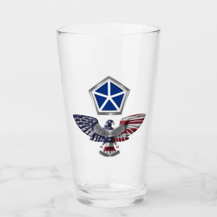 V Armored Corps Eagle met Patch Glas