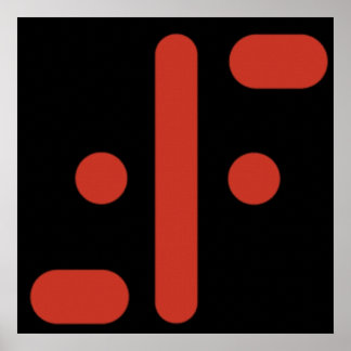 V Bezoekers Logo 1983 Poster