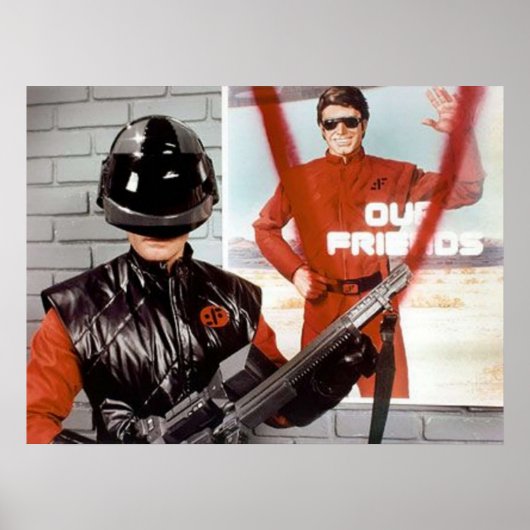 V Bezoekers U staat onder arrest Poster (Voorkant)