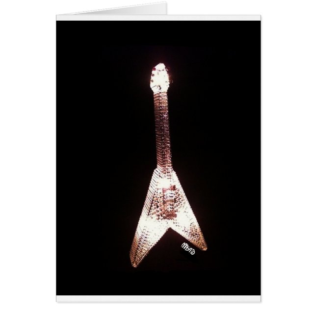 V carte de guitare (Devant)