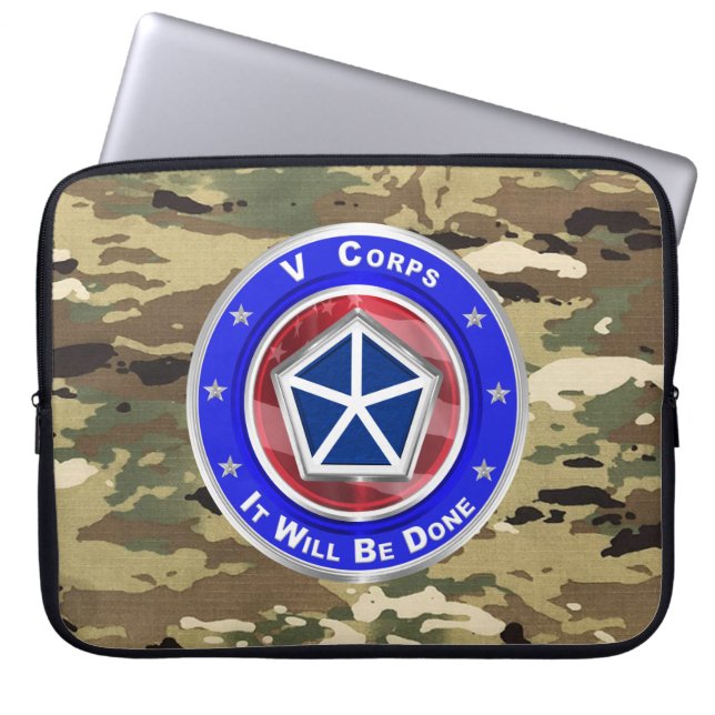 V CORPS LAPTOP SLEEVE (Voorkant)