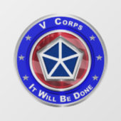 V Corps Raamsticker (Vel)
