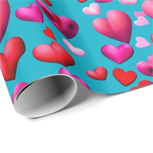 V-dag hart cadeaupapier (Rol Hoek)