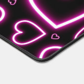 V-Day Pink Neon Hearts Bureaumat (Hoek)