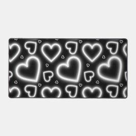 V-Day White Neon Hearts Bureaumat