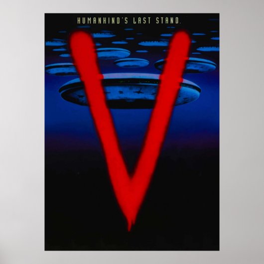 V de oorspronkelijke minierijen poster (Voorkant)