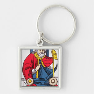 V De paus, Tarot-kaart Sleutelhanger