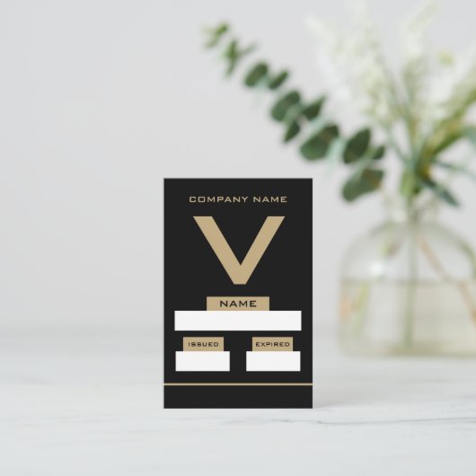 V Design, Cartes de Visiteur (Debout devant)