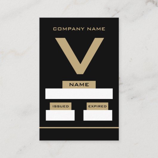 V Design, Cartes de Visiteur (Devant)