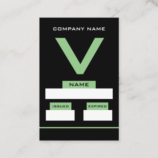 V Design, Cartes de Visiteur (Devant)