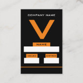 V Design, Cartes de Visiteur (Devant)