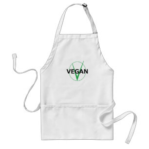 v est pour le tablier végétalien pour des