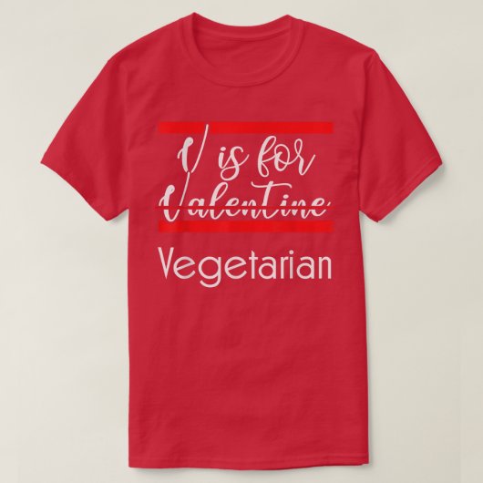 V Est Pour T-shirt végétarien (Design devant)