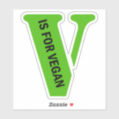 "V" est pour Vegan, Sticker (Feuille)