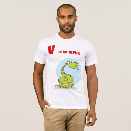 V est pour Viper Mens T-Shirt (Devant entier)