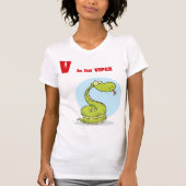 V est pour Viper Womens T-shirt (Devant)