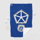 V gepantserde korps Gepersonaliseerd patch Golfhanddoek (Insitu)