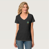 V-hals T-shirt (Voorkant volledig)
