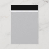 V Header Band - Zwart met grijs CCCCCC (Gold) Visitekaartje (Achterkant)