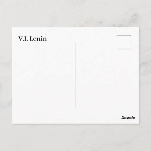 V.I. Lenin - Sovjet-Unie Boss - CCCP Briefkaart (Achterkant)
