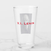 V.I. Lenin - Sovjet-Unie Boss - USSR Glas (Achterkant)