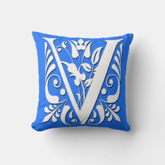 V Initiaal Monogram - Kussen