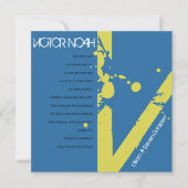 V Invitation Bat mitzvah de la barre de collecte i (Devant)