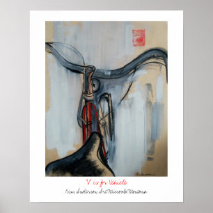 V is voor het voertuig poster