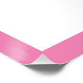 V is voor Naam Roze Foto Poster Perfect Poster (Hoek)