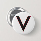 v is voor overwinning ronde button 5,7 cm (Voorkant /achterkant)