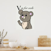 V is voor poriel poster (Keuken)