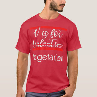 V is voor vegetarische T-shirt