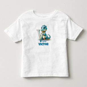 V is voor Velociraptor – Kinder Shirts