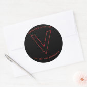 V is voor Victory Sticker (Envelop)