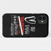 V IS VOOR VIDEO GAMES grappige dag van de valentij Case-Mate iPhone Case (Achterkant (horizontaal))