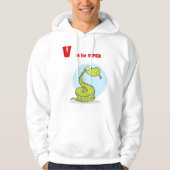 V is voor Viper Mannen Hoodie (Voorkant)