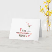 V Is Voor Vodka Kaart (Gele Bloem)