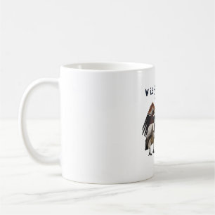V is voor wijnbouw koffiemok