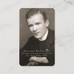 V. John Harvey prayer kaart - 2e editie Visitekaartje