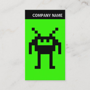 V-koptekst - Afbeelding - Nanobot op groene 33FF00 Visitekaartje