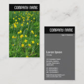 V-koptekst - Daffodils/Narcissus Visitekaartje (Voorkant / Achterkant)